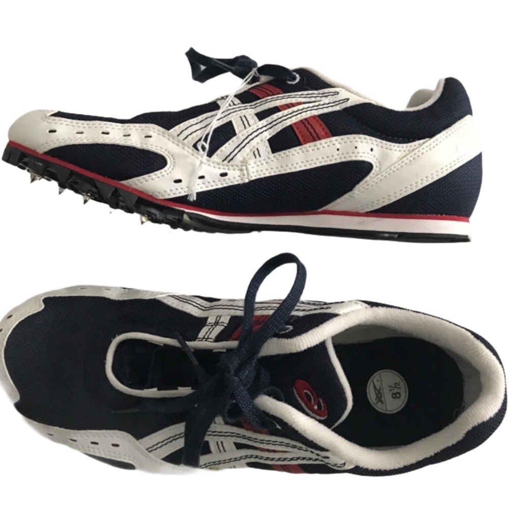 Asics GN215 Cleats shoes blue Track Spikes 8.5
